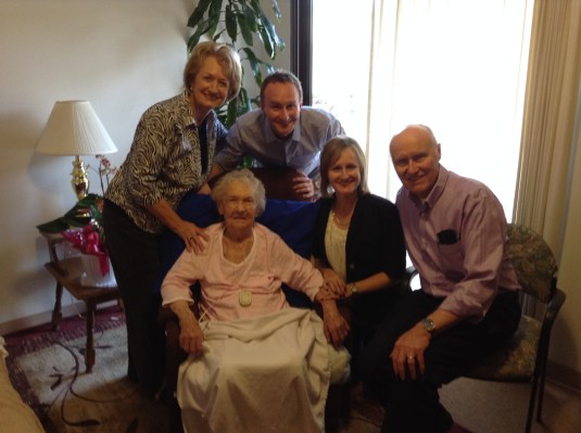 Grandma Smith with Helyers