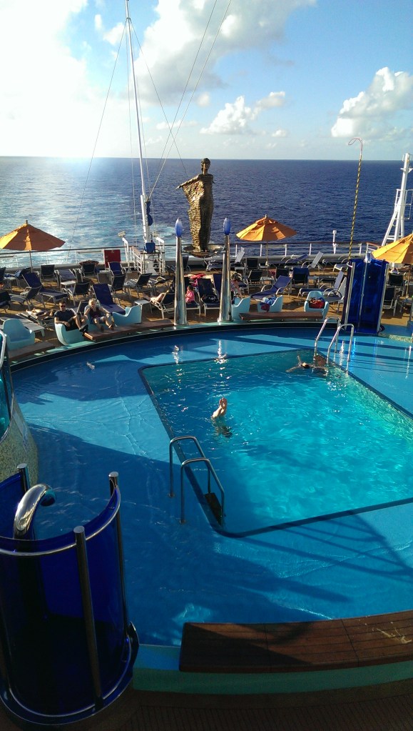 One of the pools aboard the ship.